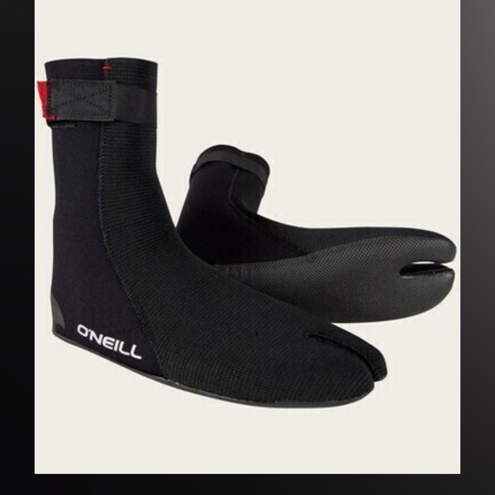 O'Neill Pair of Boys Heat Ninja 3MM ST Split Toe Wetsuit Bootie 4786 New In Box